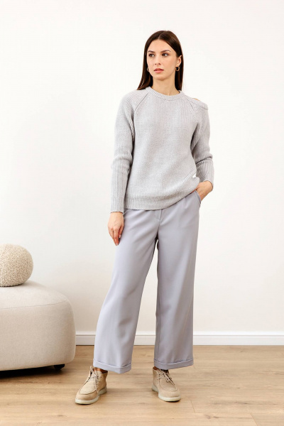 Джемпер Romgil РВ0125-ШЕ5 светло-серый - фото 4