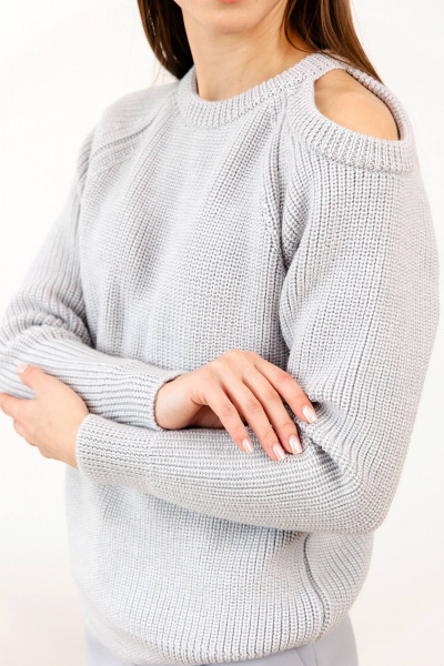 Джемпер Romgil РВ0125-ШЕ5 светло-серый - фото 2