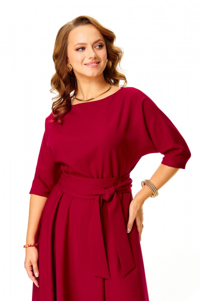 Платье T&N 7624 бордо - фото 6