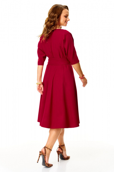 Платье T&N 7624 бордо - фото 4