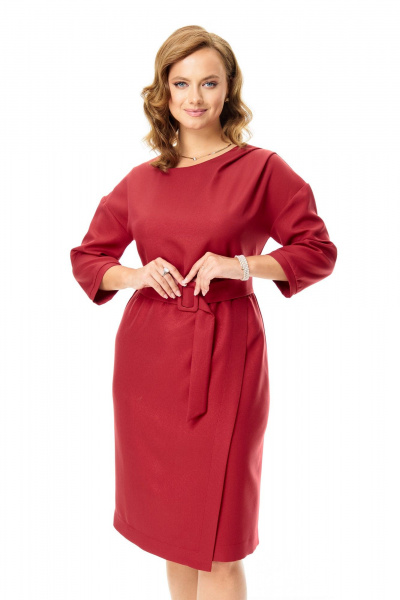 Платье T&N 7695 рубин - фото 4