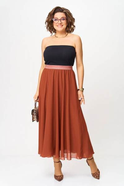 Юбка Anastasia 1263 терракот - фото 3