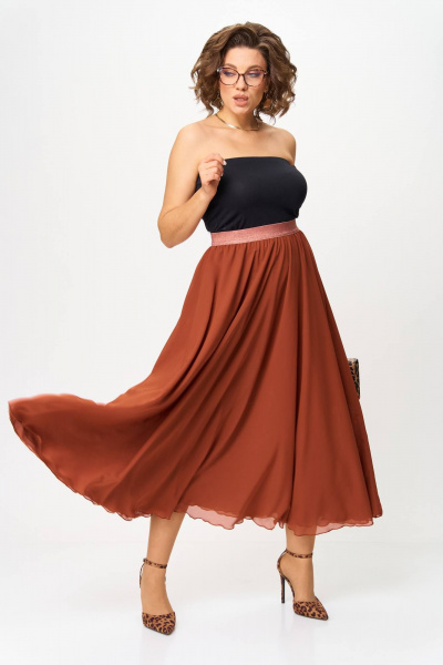 Юбка Anastasia 1263 терракот - фото 1