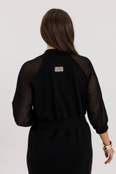 Платье реглан с V-вырезом и эластичным поясом в стиле casual Fantazia Mod 4931 - фото 2