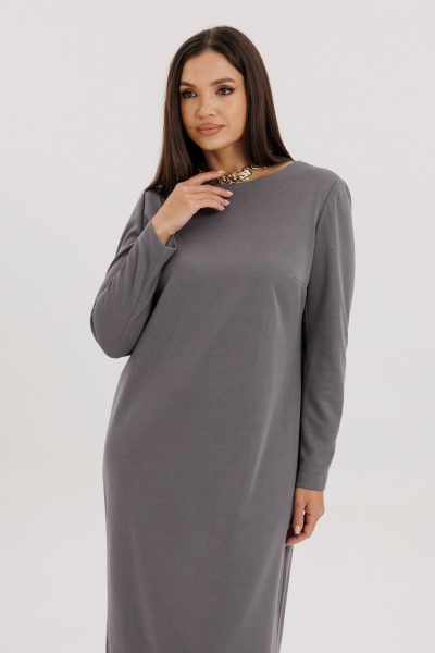 Трикотажное платье с эффектной спинкой и длинным рукавом Fantazia Mod 4887 - фото 6