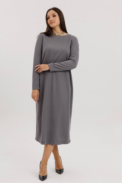 Трикотажное платье с эффектной спинкой и длинным рукавом Fantazia Mod 4887 - фото 3