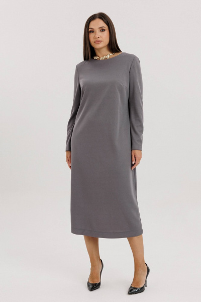 Трикотажное платье с эффектной спинкой и длинным рукавом Fantazia Mod 4887 - фото 1