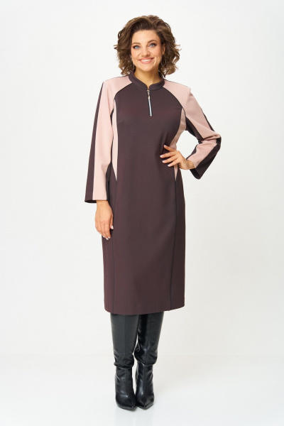 Платье Aira Style 24427  шоколадный - фото 9