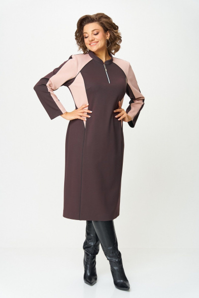 Платье Aira Style 24427  шоколадный - фото 1