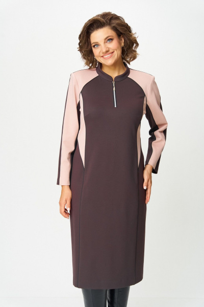 Платье Aira Style 24427  шоколадный - фото 8