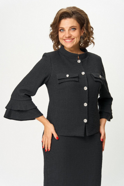 Жакет, юбка Koketka i K 1513 черный - фото 6