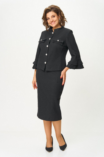 Жакет, юбка Koketka i K 1513 черный - фото 5