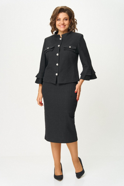 Жакет, юбка Koketka i K 1513 черный - фото 4