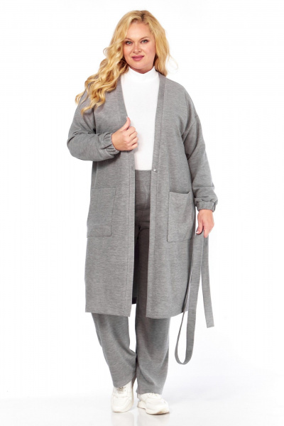 Брюки, кардиган Belinga 2330 серый - фото 3