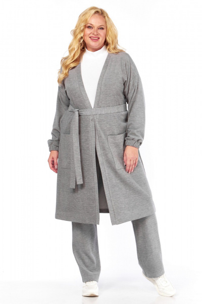 Брюки, кардиган Belinga 2330 серый - фото 1