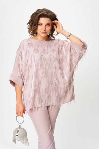 Блуза, брюки Michel chic 1435 пыльная_роза - фото 6