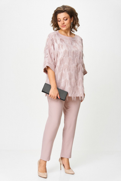 Блуза, брюки Michel chic 1435 пыльная_роза - фото 4