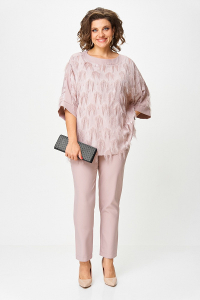 Блуза, брюки Michel chic 1435 пыльная_роза - фото 1