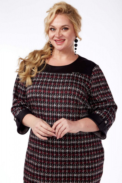 Платье СиБон 0262 клетка - фото 2