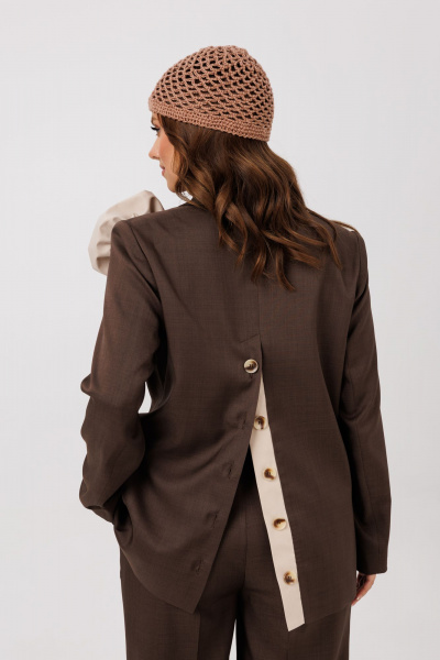 Брюки, жакет Mubliz 190 коричневый - фото 26