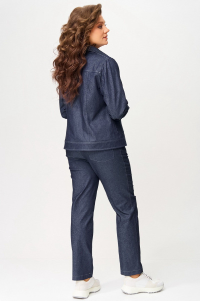 Брюки, джемпер, бомбер Fita 4017 сине-серый - фото 8