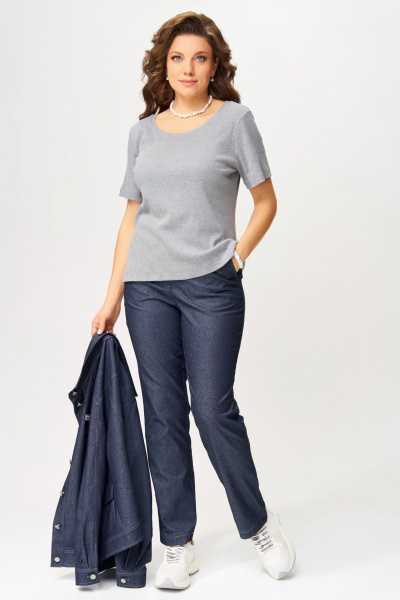 Брюки, джемпер, бомбер Fita 4017 сине-серый - фото 6