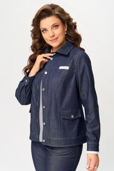 Брюки, джемпер, бомбер Fita 4017 сине-серый - фото 5