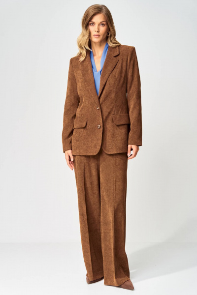 Жакет Gizart 15377 коричневый - фото 6