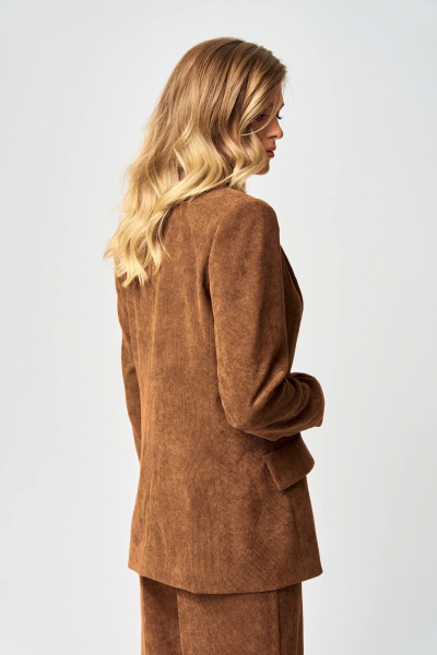 Жакет Gizart 15377 коричневый - фото 3