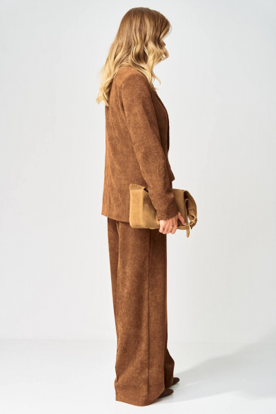 Брюки, жакет Gizart 5411 коричневый - фото 2