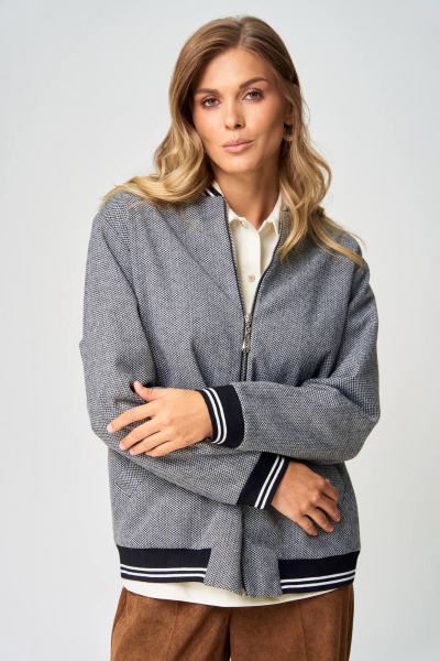 Бомбер Gizart 15416 серый - фото 8