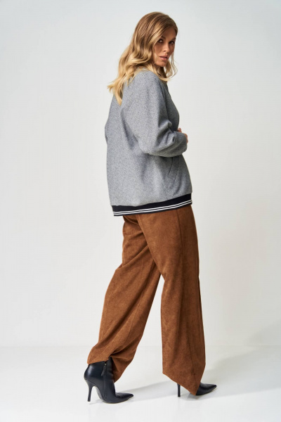 Бомбер Gizart 15416 серый - фото 2