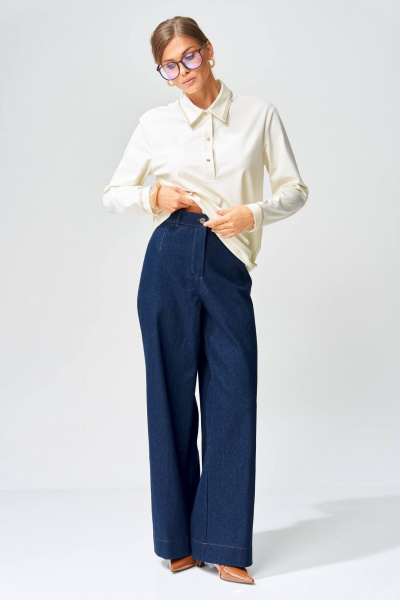 Брюки Gizart 35377 синий - фото 2