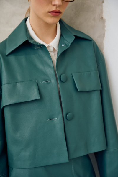 Жакет, юбка Lokka 1689 бирюзовый - фото 5