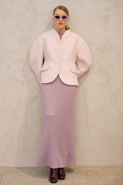 Полупальто Lokka 1717 розовый - фото 1