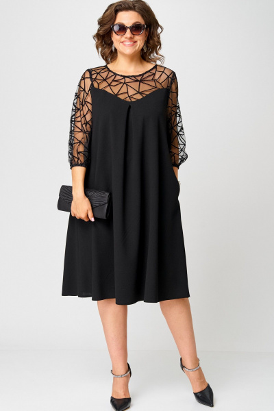 Платье EVA GRANT 7279С черный - фото 9