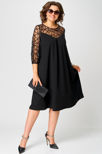 Платье EVA GRANT 7279С черный - фото 4