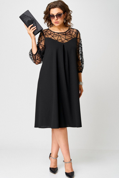 Платье EVA GRANT 7279С черный - фото 5