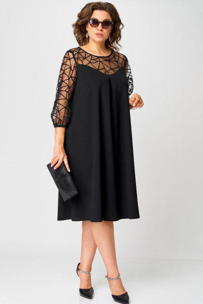 Платье EVA GRANT 7279С черный - фото 7