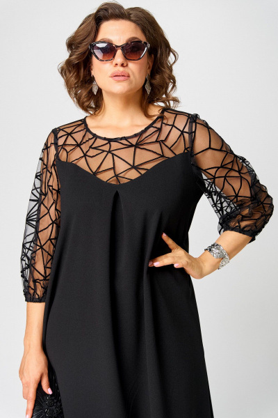 Платье EVA GRANT 7279С черный - фото 12