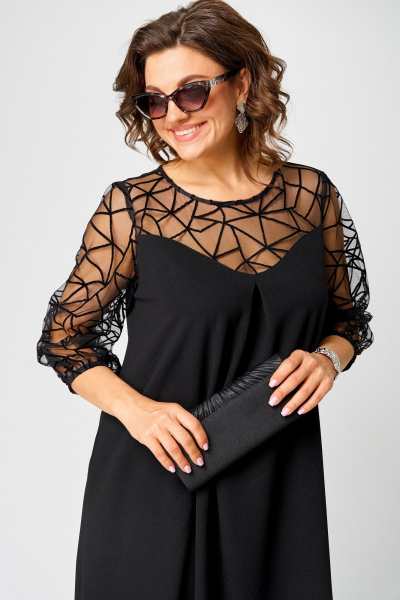 Платье EVA GRANT 7279С черный - фото 10