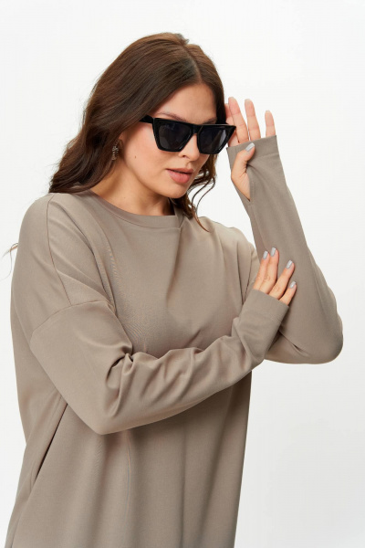 Платье SOVA 11255 серый - фото 6