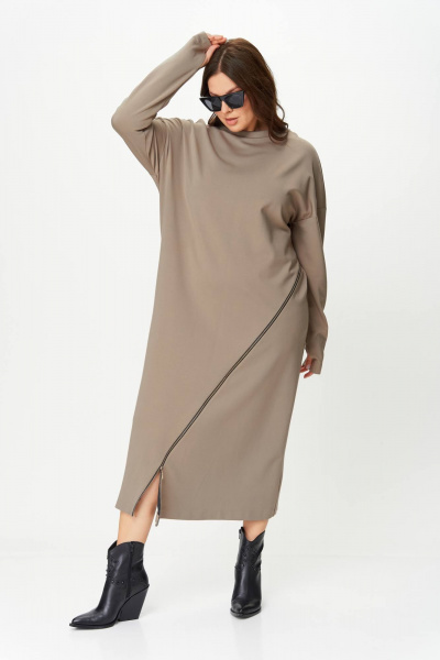 Платье SOVA 11255 серый - фото 4