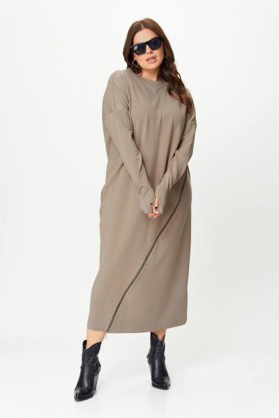 Платье SOVA 11255 серый - фото 2