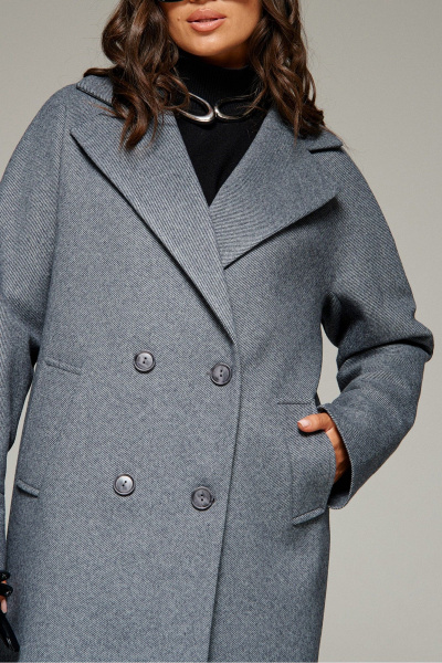 Пальто, пояс Beautiful&Free 7020 графитовый - фото 8