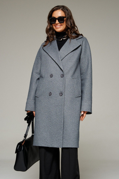 Пальто, пояс Beautiful&Free 7020 графитовый - фото 7