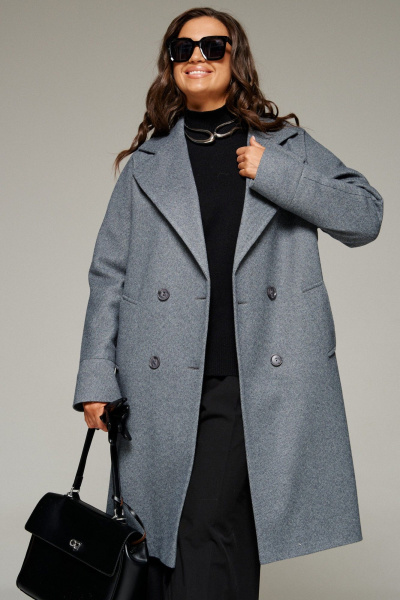 Пальто, пояс Beautiful&Free 7020 графитовый - фото 4