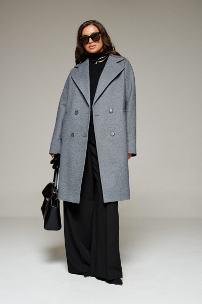 Пальто, пояс Beautiful&Free 7020 графитовый - фото 1