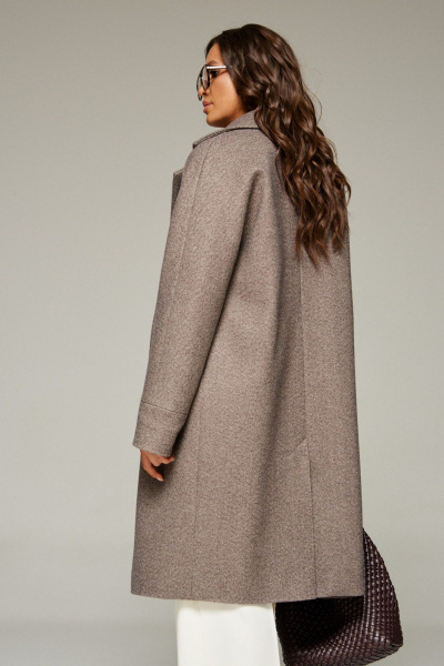 Пальто, пояс Beautiful&Free 7020 кофейный - фото 4