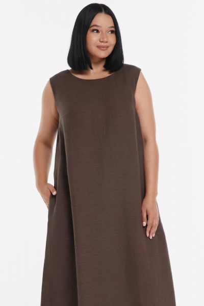 Платье SHLOMO 4-15 коричневый - фото 2